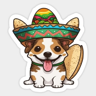 Eat Tacos Pet Dogs Sticker